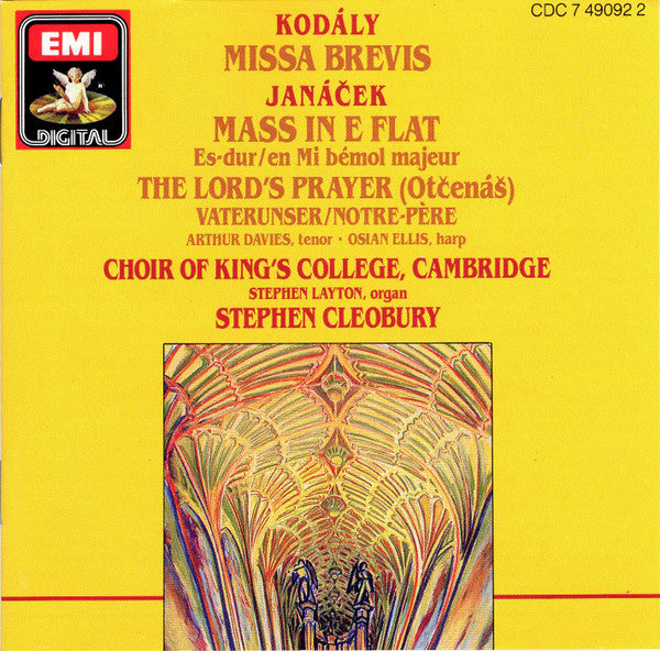 Zoltán Kodály  •  Leoš Janáček  /  The King's College Choir Of Cambridge, Stephen Cleobury : Missa Brevis • Mass In E Flat • The Lord's Prayer (CD, Album)
