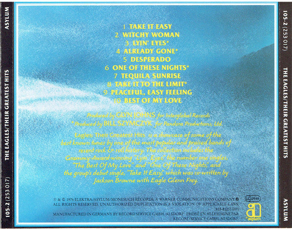 Eagles : Their Greatest Hits 1971-1975 (CD, Album, Comp, RE)