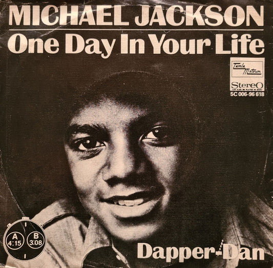 Michael Jackson : One Day In Your Life (7", Single)