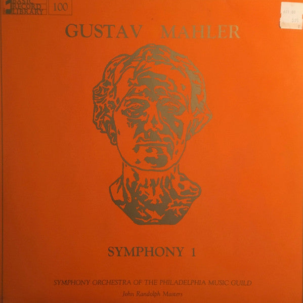 Gustav Mahler, The Symphony Orchestra Of The Philadelphia Music Guild, John Randolph Masters : Symphony 1 (LP, Album)