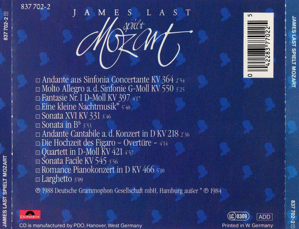 James Last : Spielt Mozart (CD, Album)