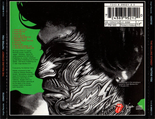 The Rolling Stones : Tattoo You (CD, Album, RE, RM)
