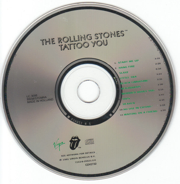 The Rolling Stones : Tattoo You (CD, Album, RE, RM)