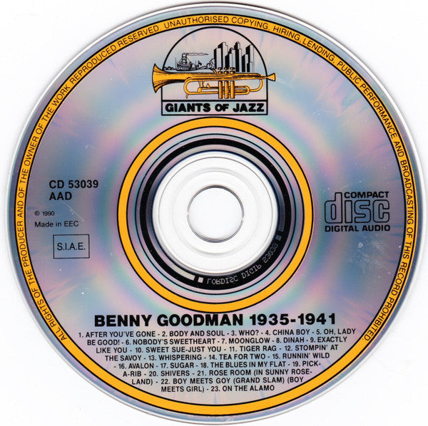 Benny Goodman : Small Combos 1935-1941 (CD, Comp)