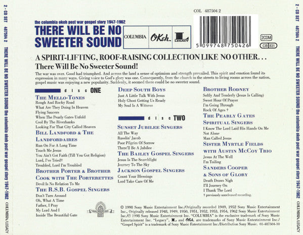 Various : There Will Be No Sweeter Sound (2xCD, Comp)