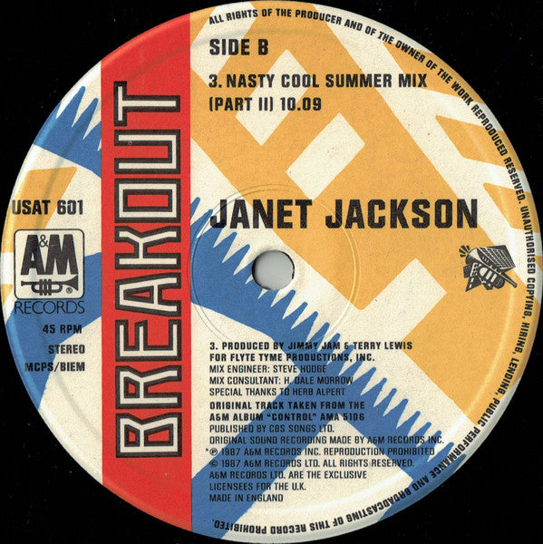 Janet Jackson : Let's Wait Awhile (12")