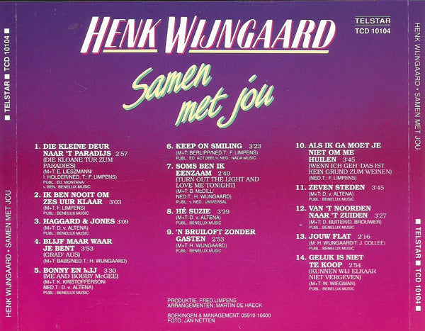 Henk Wijngaard : Samen Met Jou (CD, Album)