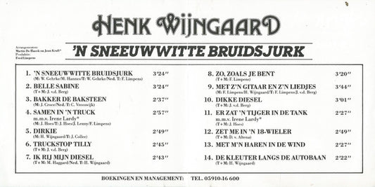 Henk Wijngaard : 'n Sneeuwwitte Bruidsjurk (CD, Album)