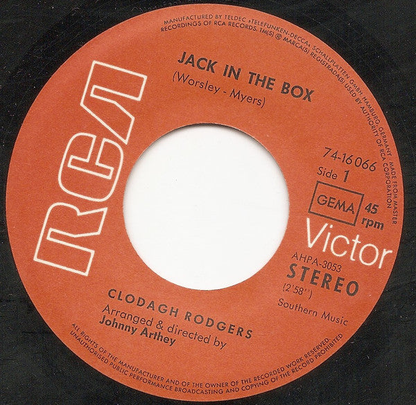 Clodagh Rodgers : Jack In The Box (Originalaufnahme) (7", Single)