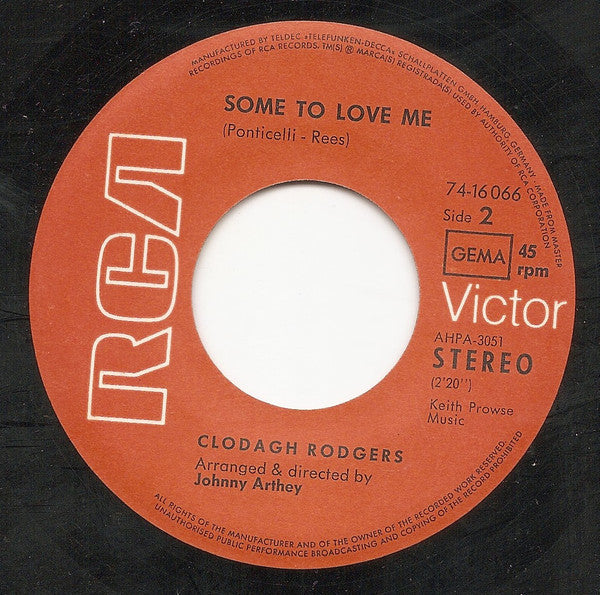 Clodagh Rodgers : Jack In The Box (Originalaufnahme) (7", Single)