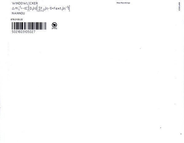 Aphex Twin : Windowlicker (CD, Single)