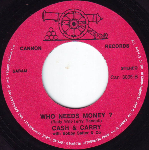 Cash & Carry* With Bobby Setter & Co : Tchip Tchip (7", Single)