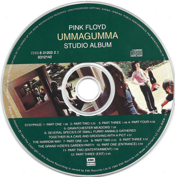 Pink Floyd : Ummagumma - Studio Album (CD, Album, RE, RM)