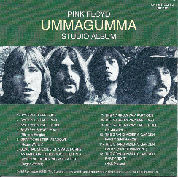 Pink Floyd : Ummagumma - Studio Album (CD, Album, RE, RM)
