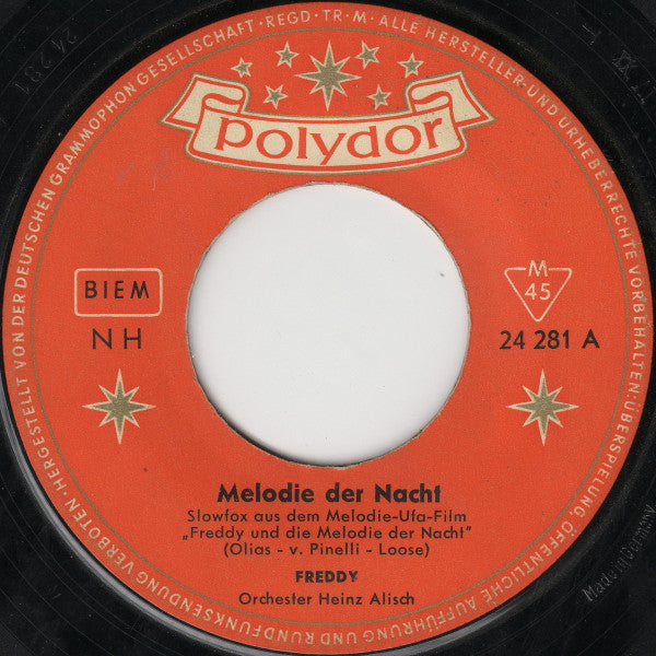 Freddy Quinn : Melodie Der Nacht / Irgendwann Gibt's Ein Wiedersehn (7", Single, Mono)