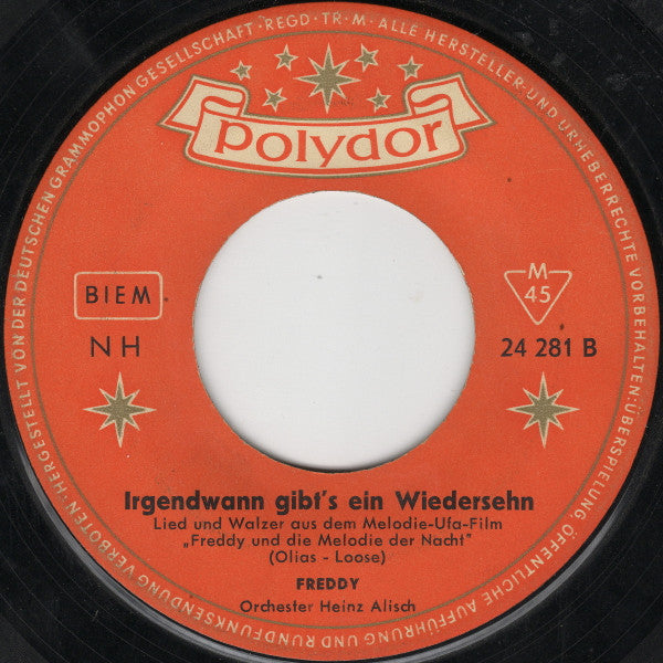 Freddy Quinn : Melodie Der Nacht / Irgendwann Gibt's Ein Wiedersehn (7", Single, Mono)