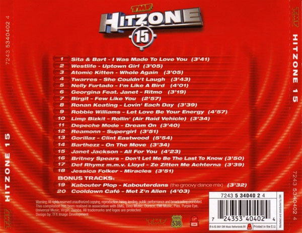 Various : TMF Hitzone 15 (CD, Comp)