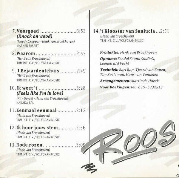 Roos (7) : Ik Wil Graag Weten... (CD, Album)