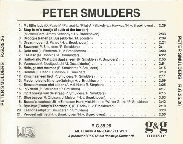 Peter Smulders : Peter Smulders (CD, Comp)