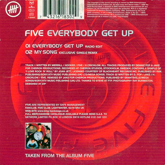 Five : Everybody Get Up (CD, Single)