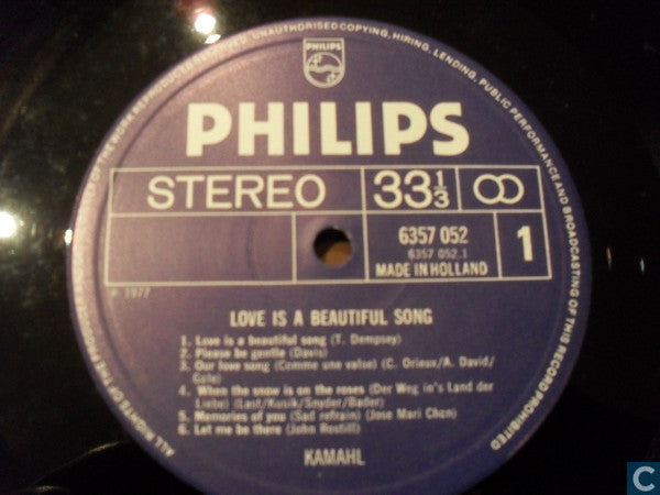 Kamahl : Love Is A Beautiful Song (LP, Album)