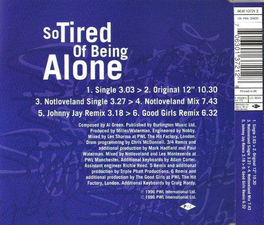Sybil : So Tired Of Being Alone (CD, Single)