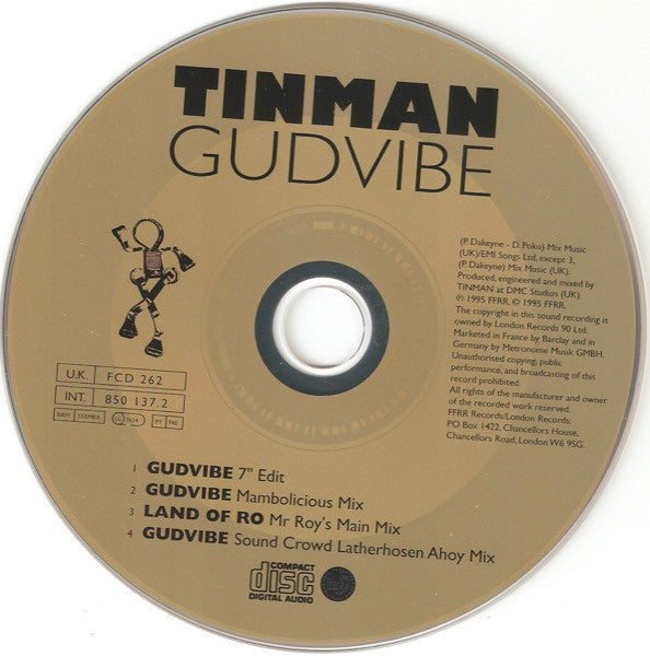 Tinman : Gudvibe (CD, Single)