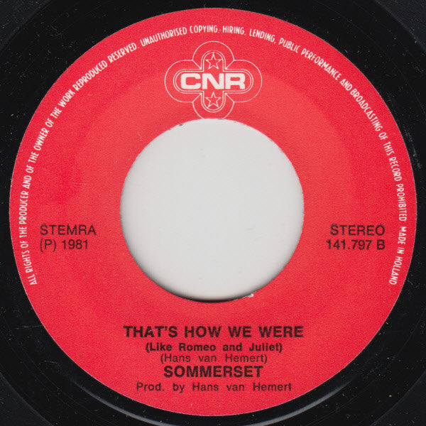 Sommerset (2) : Song For You (7", Single)