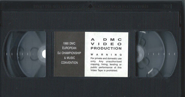 Various : 1990 DMC European DJ Championship & Music Convention (VHS, PAL)