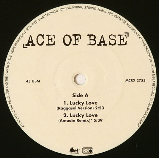 Ace Of Base : Lucky Love (12", Promo)