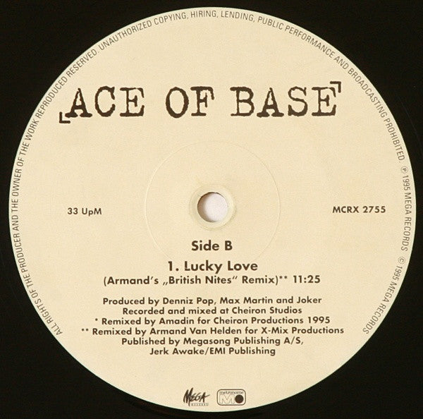 Ace Of Base : Lucky Love (12", Promo)