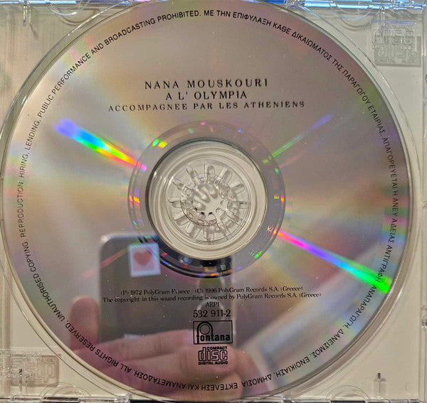 Nana Mouskouri : Nana Mouskouri A L'Olympia (CD, Album)
