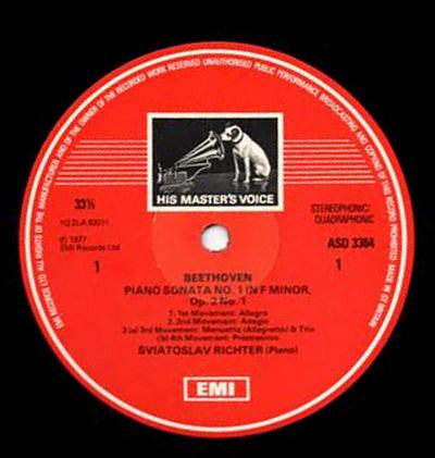 Ludwig van Beethoven, Sviatoslav Richter : Piano Sonatas (No. 1 In F Minor, Op. 2 No. 1 / No. 7 In D Major, Op. 10 No. 3) (LP, Album, Quad)