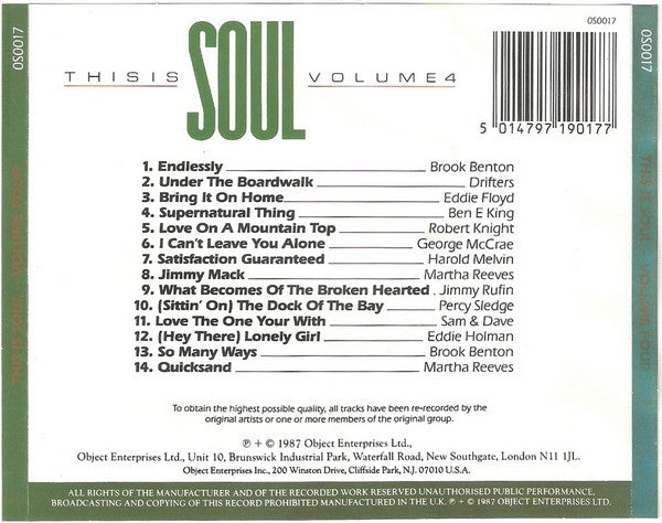 Various : This Is Soul Volume 4 (CD, Comp)