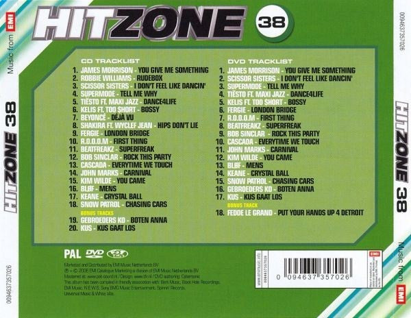 Various : Radio 538 Hitzone 38 (CD, Comp + DVD, Comp, PAL)