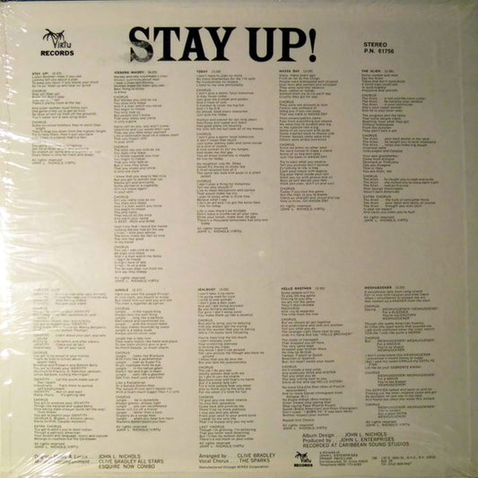 John L.* : Stay Up! (LP, Album)