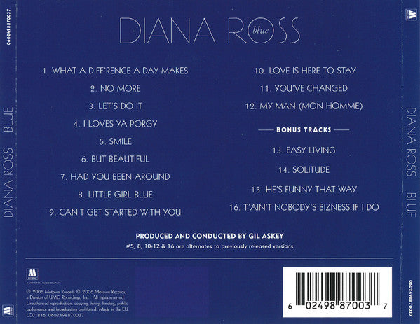 Diana Ross : Blue (CD, Album)