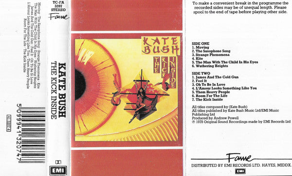 Kate Bush : The Kick Inside (Cass, Album, RE)