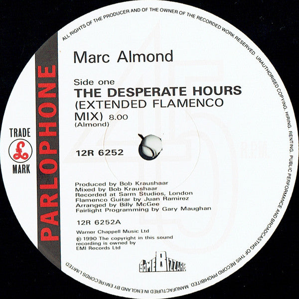 Marc Almond : The Desperate Hours (12", Single)