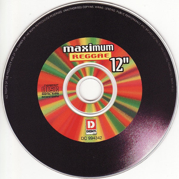 Various : Maximum Reggae 12" (CD, Comp)