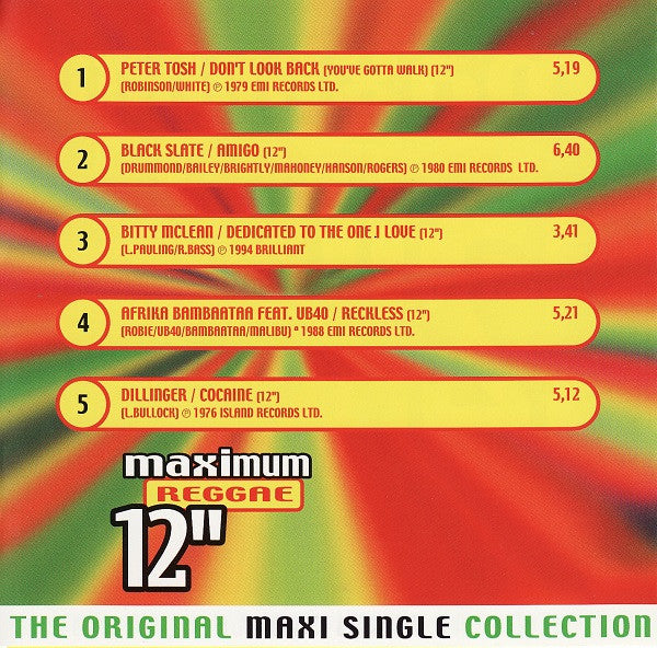 Various : Maximum Reggae 12" (CD, Comp)