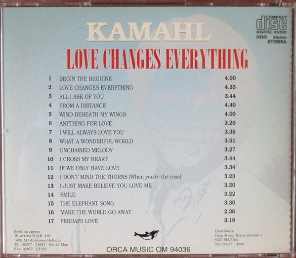 Kamahl : Love Changes Everything (CD, Album, Comp)