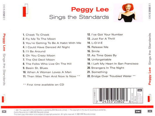 Peggy Lee : Sings The Standards (CD, Comp)