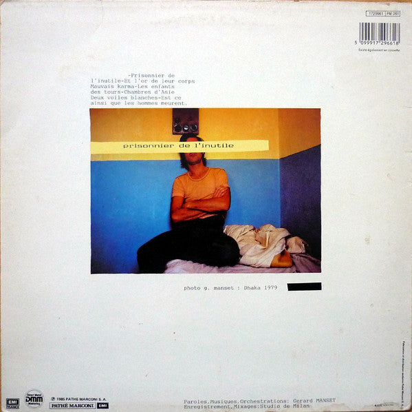 Gérard Manset : Prisonnier De L'inutile (LP, Album, RP)