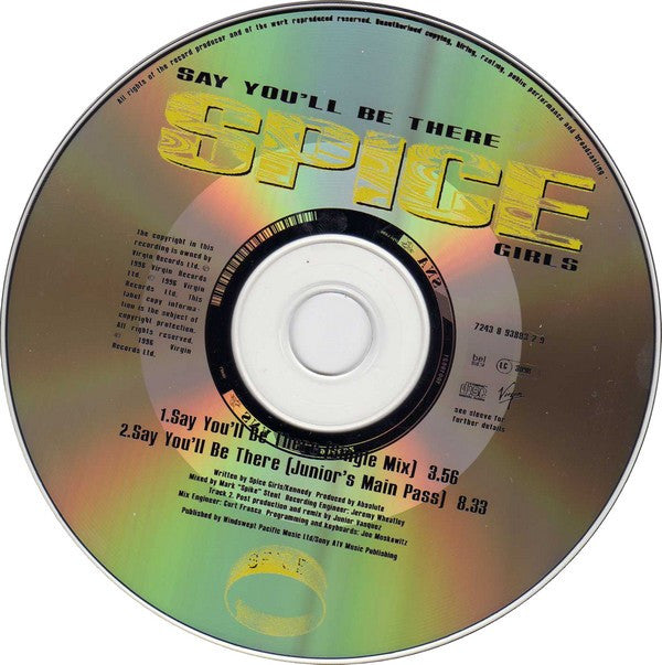 Spice Girls : Say You'll Be There (CD, Single)
