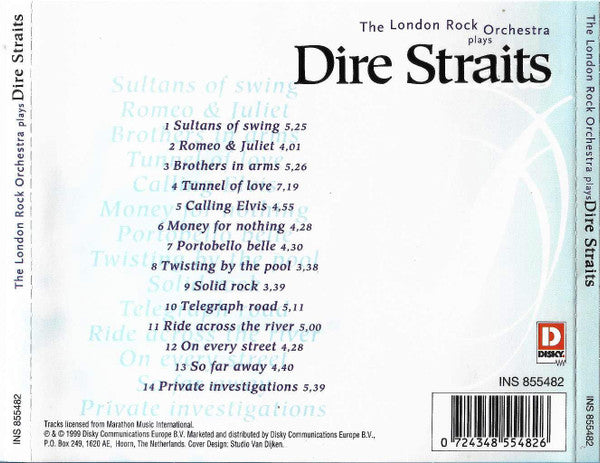 The London Rock Orchestra : Plays Dire Straits (CD, Album)