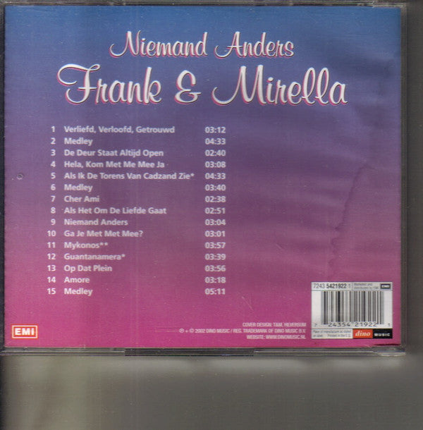 Frank & Mirella : Niemand Anders (CD, Album, Comp)
