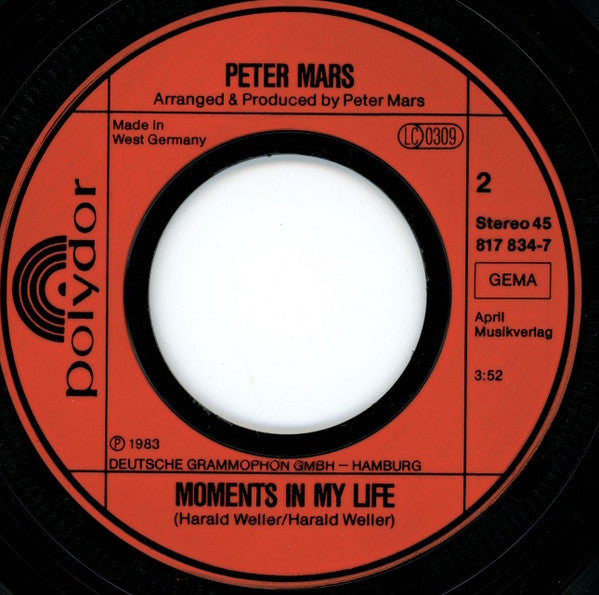 Peter Mars : Missing You Love (7", Single)