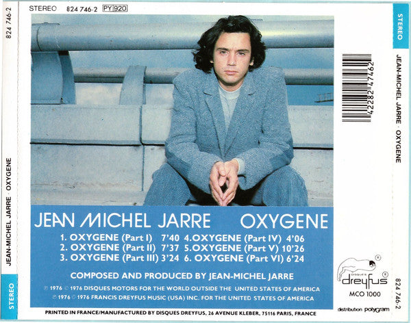 Jean-Michel Jarre : Oxygène (CD, Album, RE)