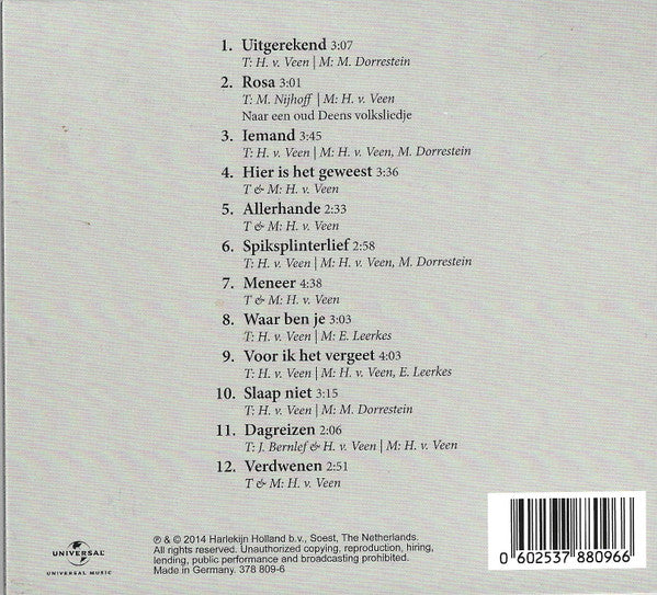 Herman van Veen : Kersvers (CD, Album, Dig)